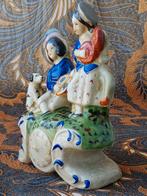 Mooie originele antieke Engelse Staffordshire flatback 1860., Ophalen of Verzenden