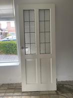 binnendeur met helder glas in lood, Ophalen, 80 tot 100 cm, Binnendeur, Zo goed als nieuw