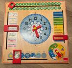 Educatief bord houten bord klok kijken seizoenen, Ophalen of Verzenden, Zo goed als nieuw