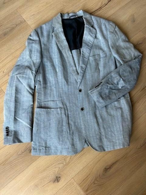 Blauwe zomerblazer Forecast Mt 54, Kleding | Heren, Kostuums en Colberts, Zo goed als nieuw, Maat 52/54 (L), Blauw, Ophalen of Verzenden