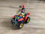Disney Topolino Mickey Mouse op quad, Ophalen of Verzenden, Mickey Mouse, Zo goed als nieuw, Beeldje of Figuurtje