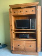 Grenen computerkast. Wegdraaiende deuren 173/90/60, Ophalen, Gebruikt, 70 tot 120 cm, Landelijk