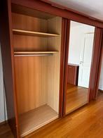 Kledingkast met schuifdeuren en spiegel, Huis en Inrichting, Ophalen, Gebruikt, 200 cm of meer, Overige houtsoorten