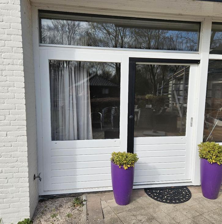 Schuifpui, Doe-het-zelf en Verbouw, Kozijnen en Schuifpuien, Gebruikt, Schuifpui, Hout, 225 cm of meer, 225 cm of meer, Inclusief glas