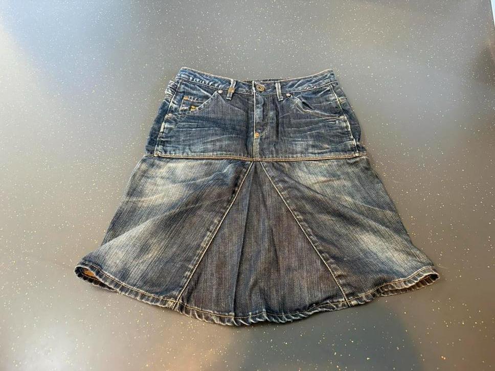 G Star rok, Blauw, Ophalen of Verzenden, Maat 34 (XS) of kleiner, Gedragen