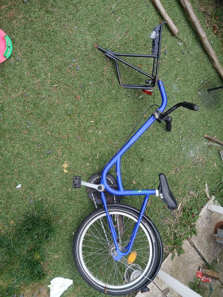 Kinder mee trapfiets, Fietsen en Brommers, Fietsaccessoires | Aanhangers en Karren, Ophalen of Verzenden, Gebruikt, Aanhangfiets