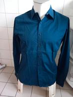 Donkerblauw overhemd mt M (Nijmegen oost), Blauw, Zo goed als nieuw, Soho, Halswijdte 39/40 (M)