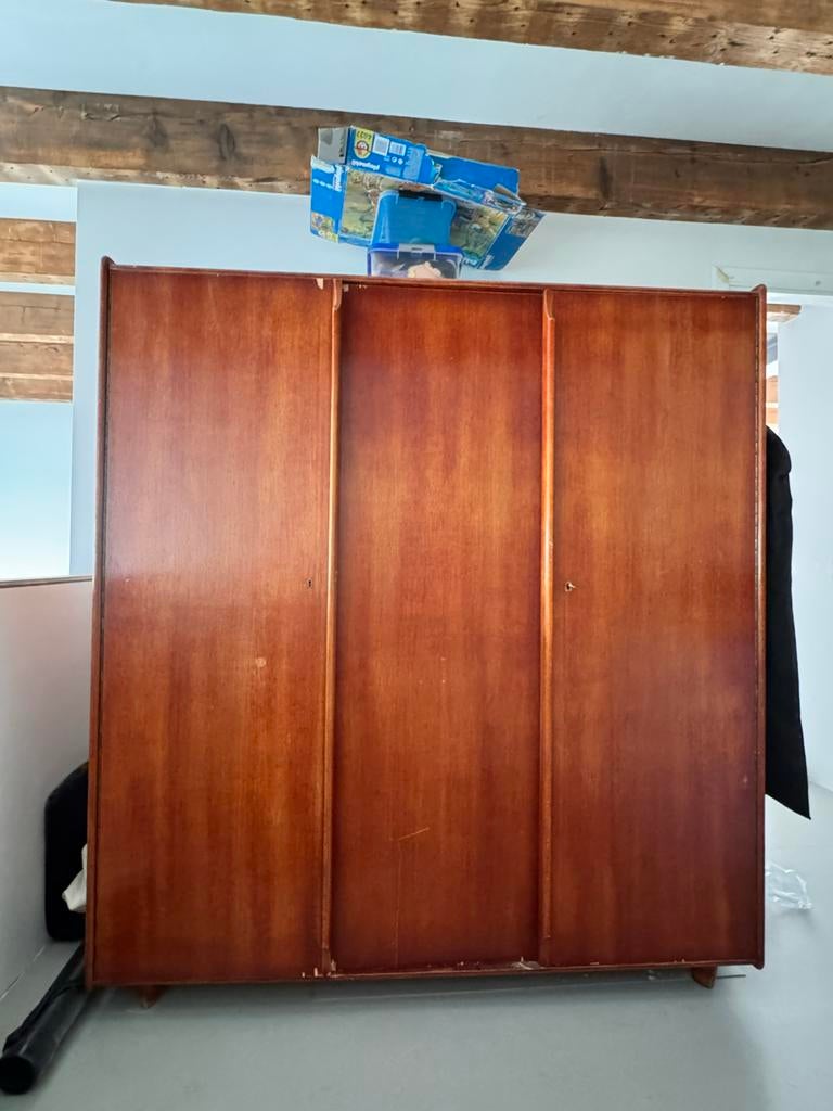 Vintage Pastoe Eikenserie kledingkast vintage retro, Ophalen, Gebruikt, 100 tot 150 cm, Eikenhout