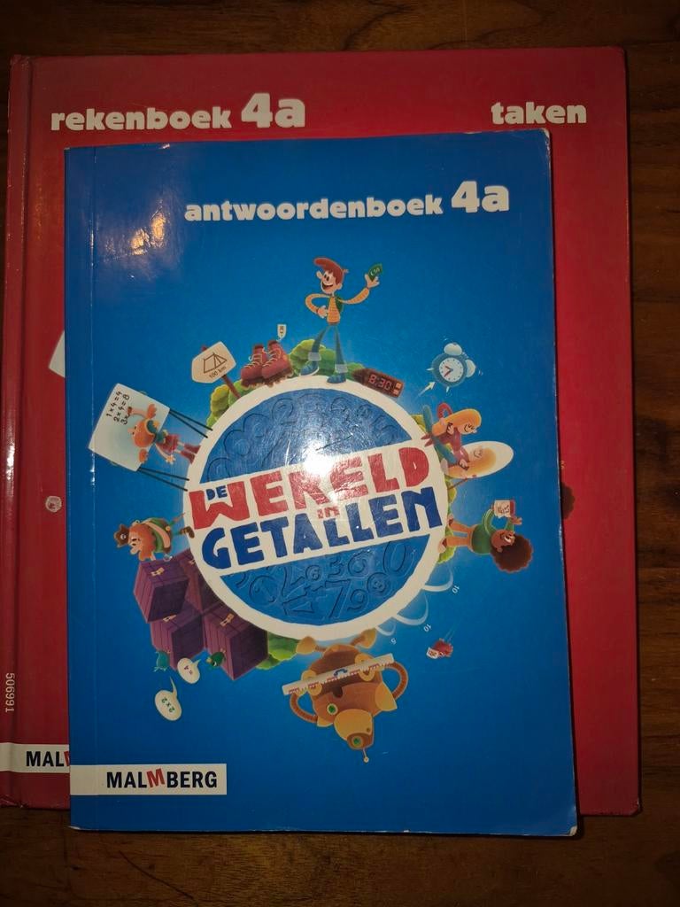 De Wereld in Getallen 4a + 4b: Rekenboek + Antwoordenboek, Boeken, Ophalen of Verzenden, Gelezen, Overige niveaus, Overige vakken