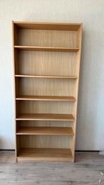 Eikenfineer boekenkast, stevige kwaliteit, Ophalen, Met plank(en), Gebruikt, 50 tot 100 cm