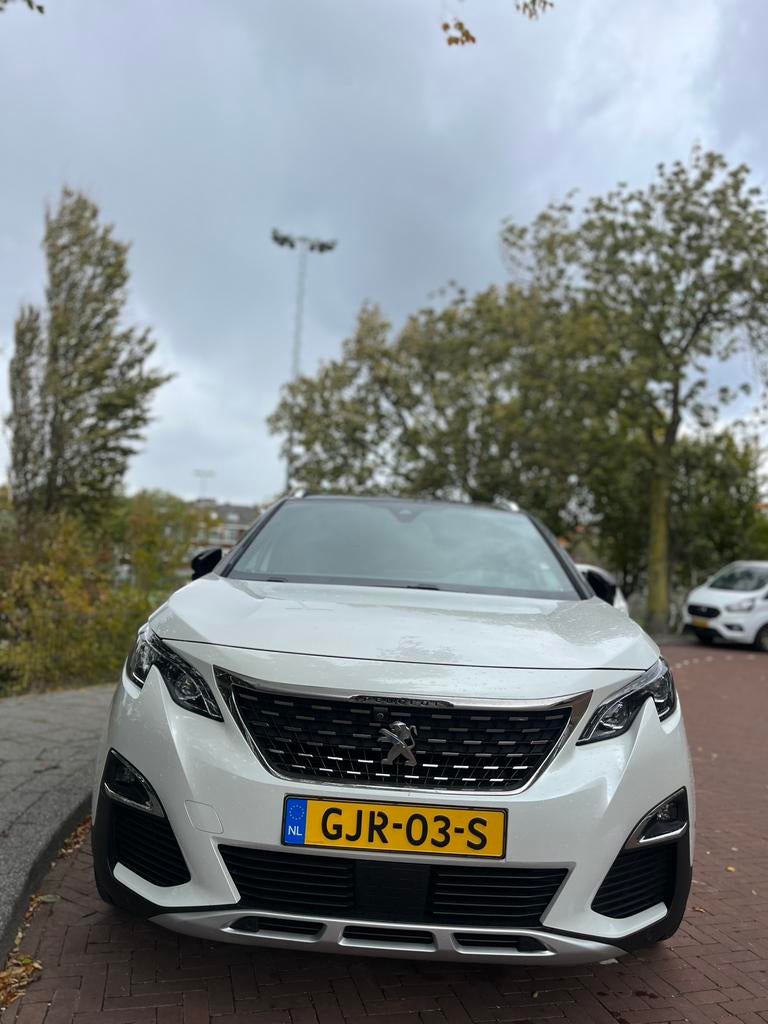 Peugeot 3008 1.6 E-thp 165pk S&S EAT 2018 Wit, Auto's, Peugeot, Zwart, 4 cilinders, Leder en Stof, Wit