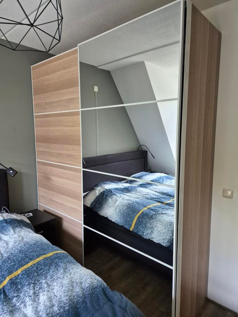 Ikea Pax kast 200x58x236 met schuifdeuren, Ophalen, 200 cm of meer, Zo goed als nieuw, 200 cm of meer