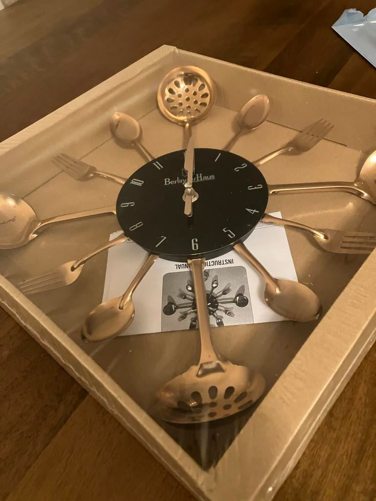 NieuwBerlinger Haus Keukenklok - Uniek Bestek Design, Ophalen, Nieuw, Analoog, Wandklok