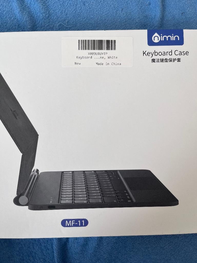 Nimin Keyboard Case MF-11 Wit voor 11 inch iPad Pro & Air, 11 inch iPad Pro (1/2/3/4), iPad Air (4/5), Ninim, 11 inch, Nieuw