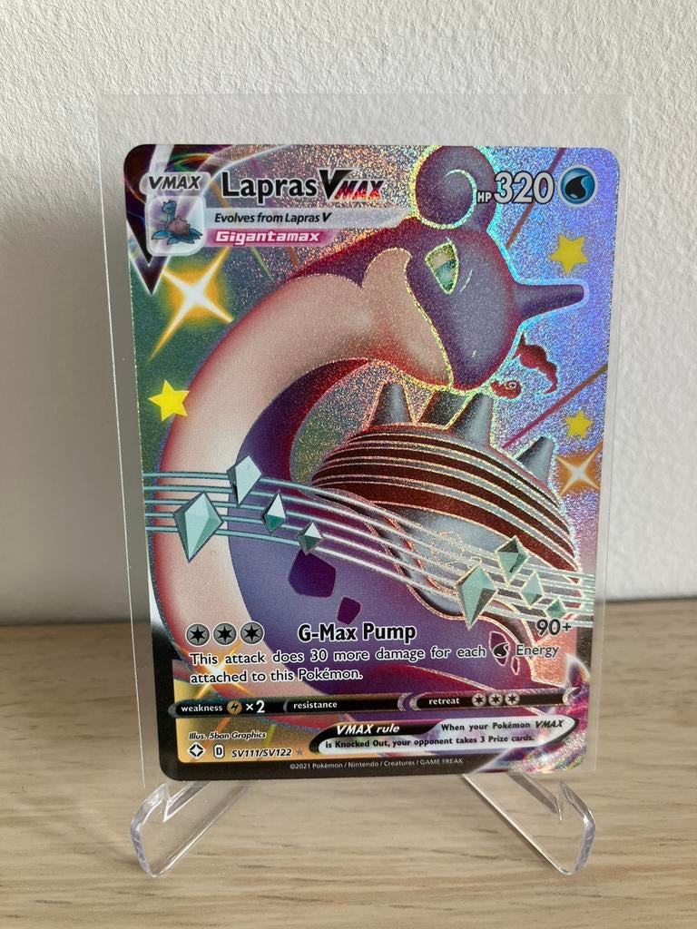 Lapras VMAX SV111/SV122 - NM, Ophalen of Verzenden, Zo goed als nieuw, Losse kaart, Foil