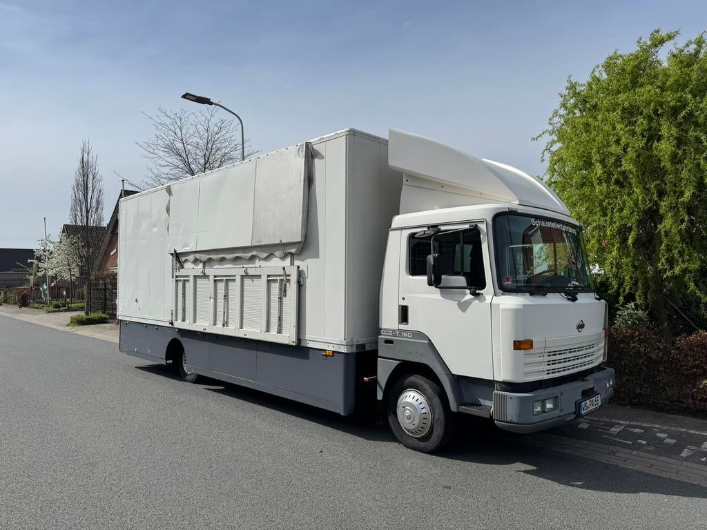 Nissan ECO-T 160 1996 Racetruck / camper 91dkm, Auto's, Vrachtwagens, Overige merken, Bedrijf, Diesel, Te koop