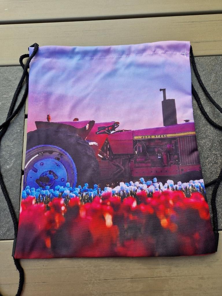 Gymtas met tractor John Deere pink, Ophalen of Verzenden, Nieuw
