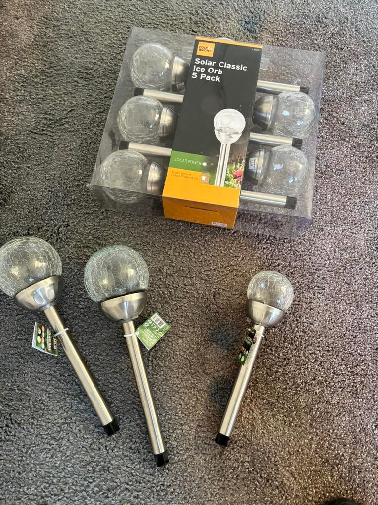 Gratis tuinlampen zonneenergie set 2, Tuin en Terras, Ophalen, Zonne-energie, Minder dan 50 watt, Overige typen