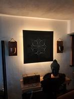 Schilderij met LED verlichting en afstandsbediening, Huis en Inrichting, Ophalen of Verzenden, Gebruikt, Modern, Sfeervol, Dynamisch