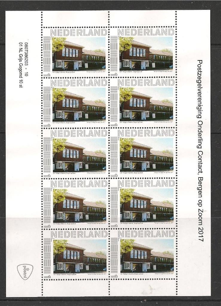 Cort Heyligers kazerne in Boz XXX. ADV. no.34 R., Postzegels en Munten, Postzegels | Nederland, Verzenden, Na 1940, Postfris