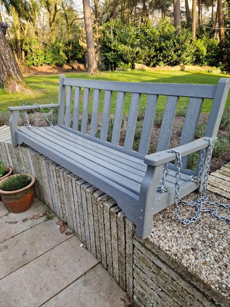 Nieuw Composiet Hout Schommelbank, Tuin en Terras, Tuinbanken, Ophalen of Verzenden, Nieuw, Hout, Schommelbank