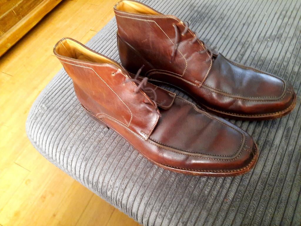 Van Lier Herenschoen maat 11 € 40, Bruin, Van Lier, Ophalen of Verzenden, Zo goed als nieuw