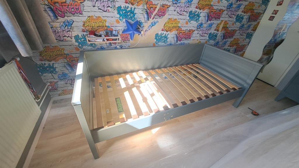 Bed, Ophalen, 85 tot 100 cm, Gebruikt, Lattenbodem