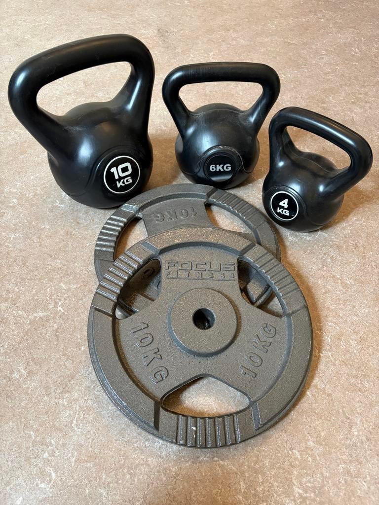 Halterschijf 10kg. NIEUW. gietijzer