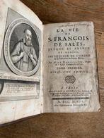 Vie de Francois de Sales 1748 in oude leren band, Ophalen of Verzenden