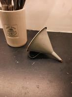 Grijze emaille trechter ik had hem als sier aan wild-rek, Ophalen of Verzenden