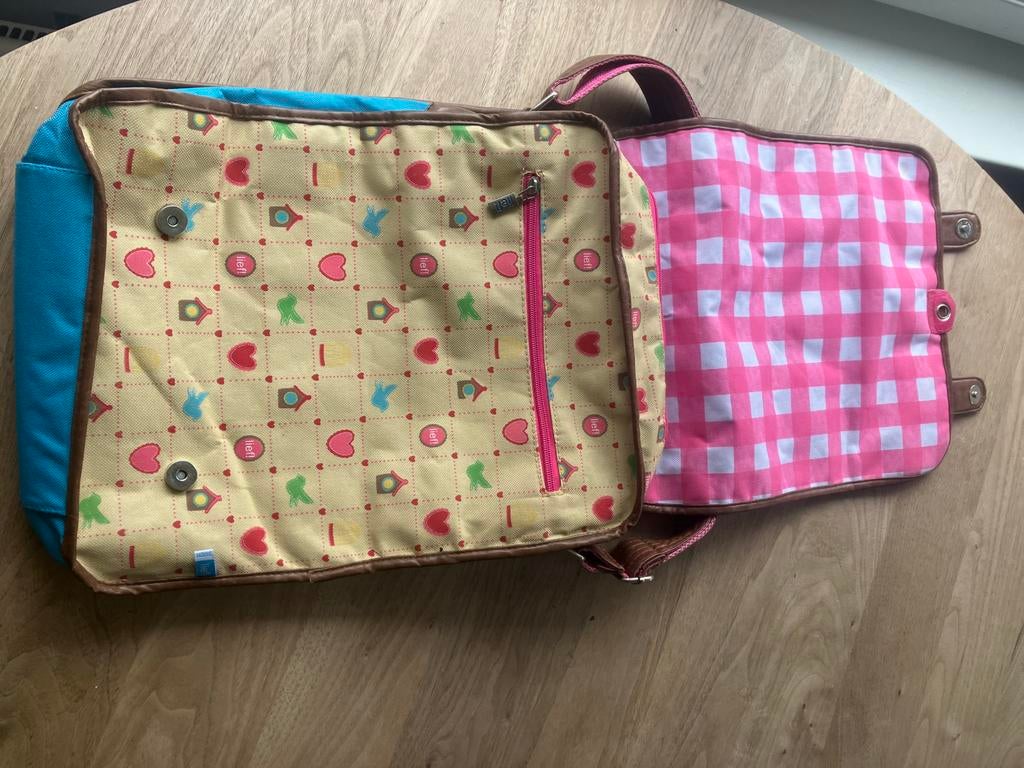 Lief! Schoudertas met vrolijke print, Kinderen en Baby's, Luiertassen, Ophalen of Verzenden, Gebruikt, Schoudertas