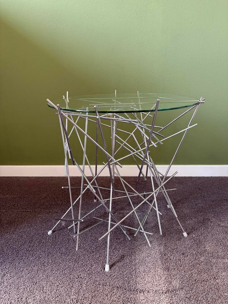 Alessi Blow Up sidetable, Ophalen, Rond, Minder dan 50 cm, 25 tot 50 cm