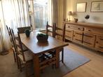 Eikenhouten tafel met 4 stoelen en dressoir, Ophalen, Gebruikt, Klassiek, 4 tot 6 stoelen