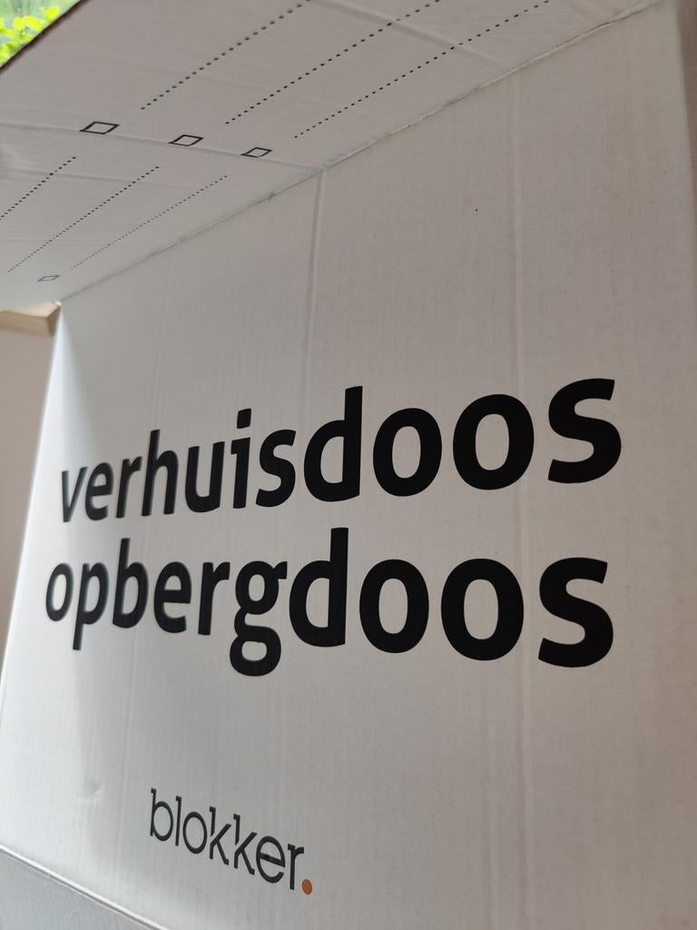 20 Blokkker verhuisdozen / opbergdozen, Doe-het-zelf en Verbouw, Kratten en Dozen, Ophalen, Gebruikt, Doos, Opvouwbaar