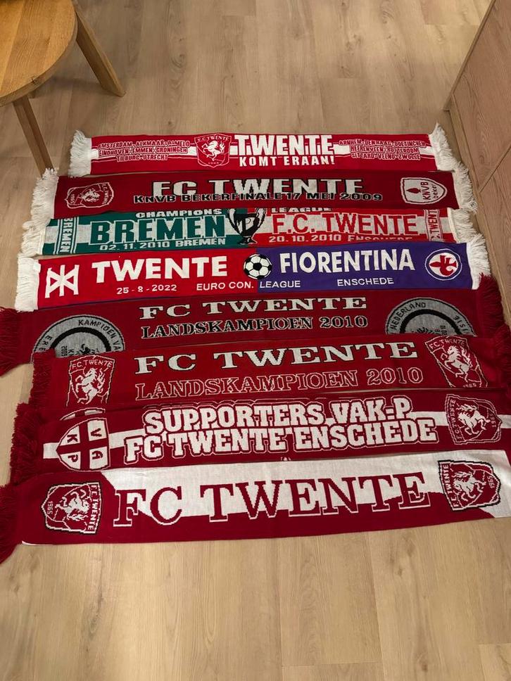 FC Twente Sjaals - Diverse Collectie (9 stuks), Verzamelen, Sportartikelen en Voetbal, Gebruikt, Vaantje of Sjaal, F.C. Twente
