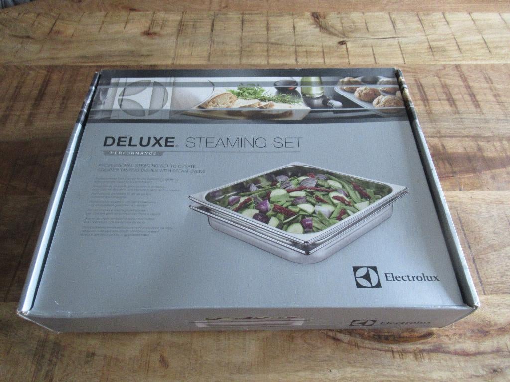 Set van 2 RVS Electrolux stoomschalen bakken stoven stomen, Ophalen of Verzenden, Nieuw