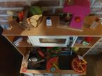 Duktig Keukentje met Mixer, pannen, kookgerei, pizza, fruit,, Ophalen, Zo goed als nieuw, Hout, Speelkeuken