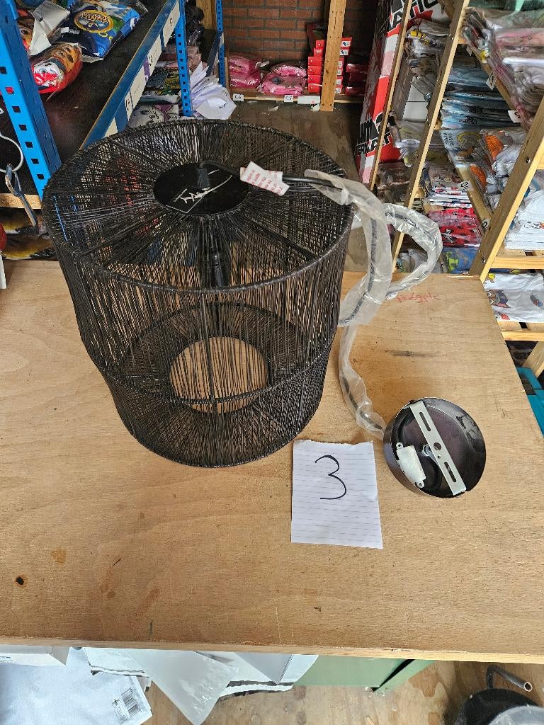 Kolony hanglamp metaal zwart 30,5cm (Nieuw), Modern design, Nieuw, Ophalen of Verzenden, Metaal