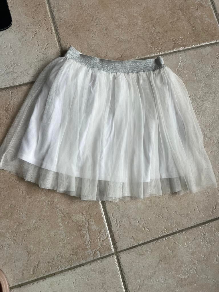 Wit tule rokje 122/128, Kinderen en Baby's, Ophalen of Verzenden, Zo goed als nieuw