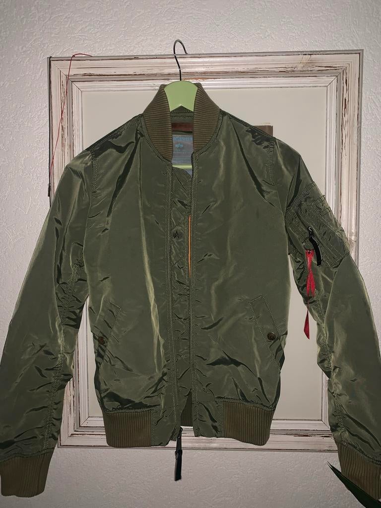 Alpha Industries MA-1 Bomberjack - Zo goed als nieuw, Ophalen of Verzenden, Zo goed als nieuw, Groen