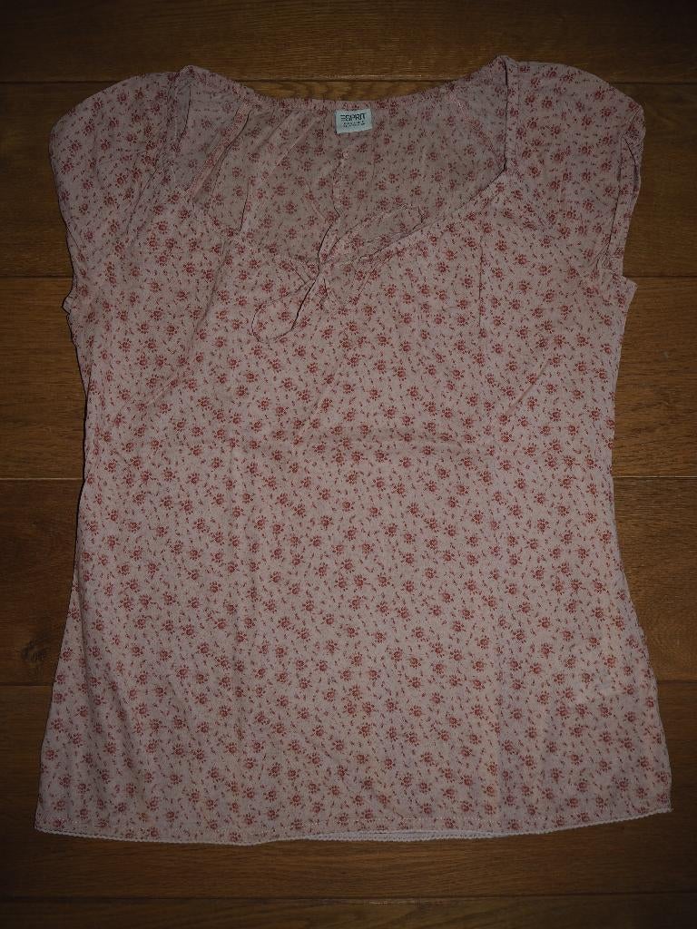 Leuk bloesje / blouse / shirtje / top van ESPRIT maat 34, Ophalen of Verzenden, Zo goed als nieuw, Korte mouw, Roze