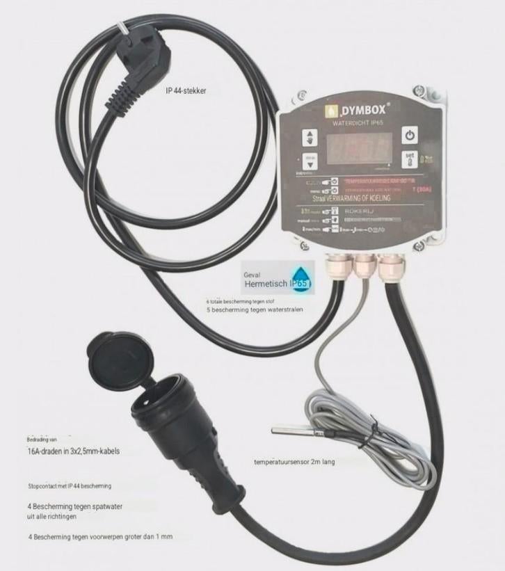 hitte element met temperatuur regulator 2,9KW, Ophalen of Verzenden, Nieuw, Dymbox