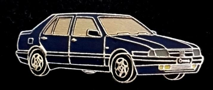 Fiat Croma speld- donker blauw, Verzamelen, Verzenden, Nieuw, Transport, Speldje of Pin