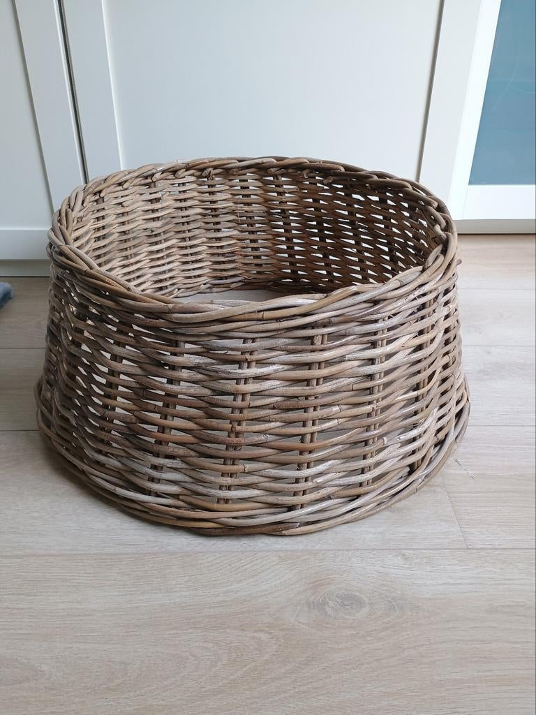 Decoratieve rieten kerstboom mand, Ophalen, Rond, Riet
