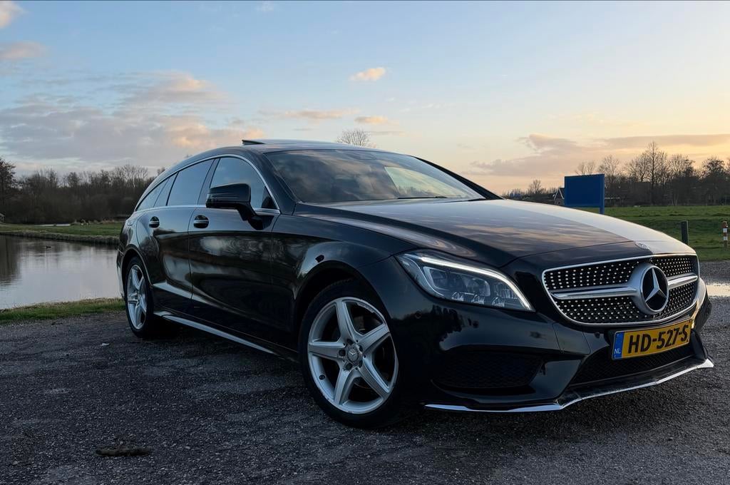 Mercedes-Benz CLS shootingbrake 250 2015 Zwart NL auto, Auto's, Mercedes-Benz, Automaat, Achterwielaandrijving, Zwart, 4 cilinders