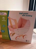 Houten poppenwagen, Ophalen, Nieuw, Duw- of Trekspeelgoed