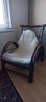 Vintage Rotan stoel, fauteuil., Huis en Inrichting, Fauteuils, Ophalen, Gebruikt, 75 tot 100 cm, 50 tot 75 cm