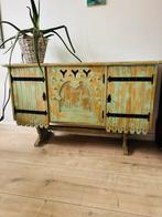 Dressoir in bohemian, Ibiza, vintage style, Ophalen, Zo goed als nieuw, 25 tot 50 cm, 100 tot 150 cm