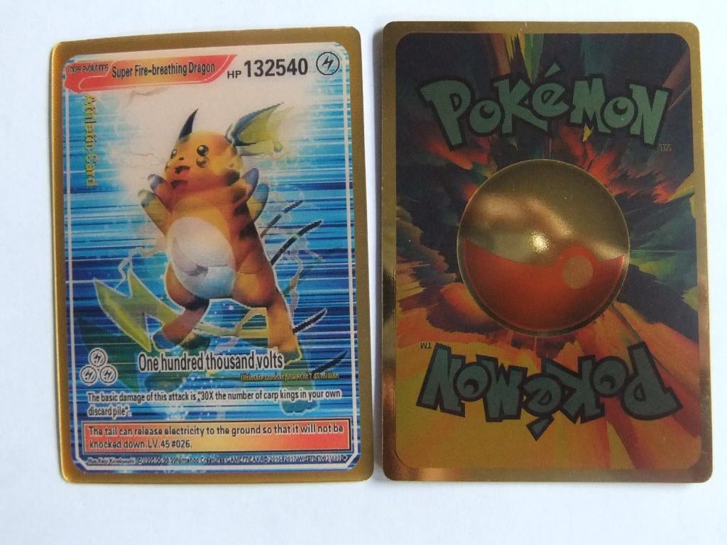 3 D pokemon kaart super fire breathing dragon  132540, Verzenden, Nieuw
