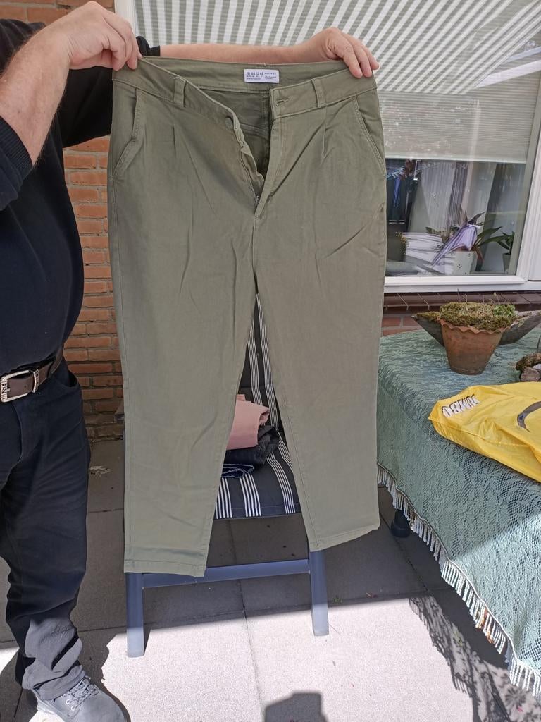 Primark Denim Co. Kaki Broek Maat 44, Primark, Maat 42/44 (L), Ophalen of Verzenden, Zo goed als nieuw